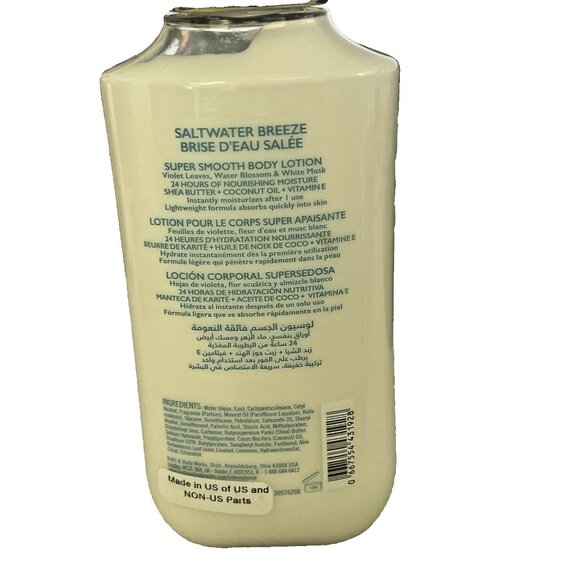 Bath & Body Works Saltwater Breeze Shea Body Lotion 8 fl oz  Discontinued NEW - Picture 3 of 3